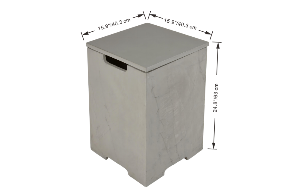 gasfles beschermer beige