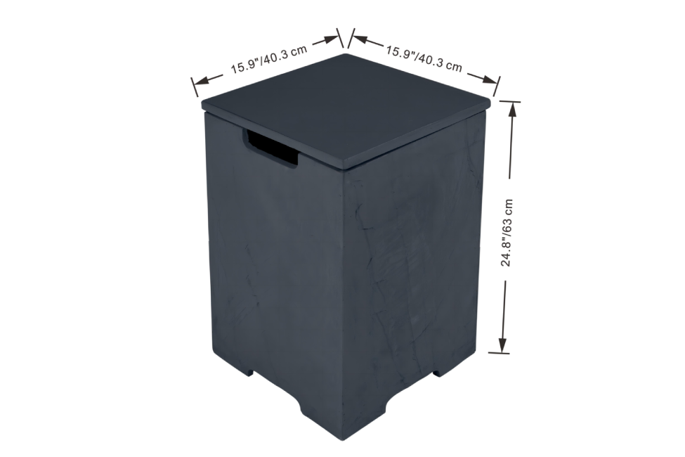 gasfles beschermer zwart