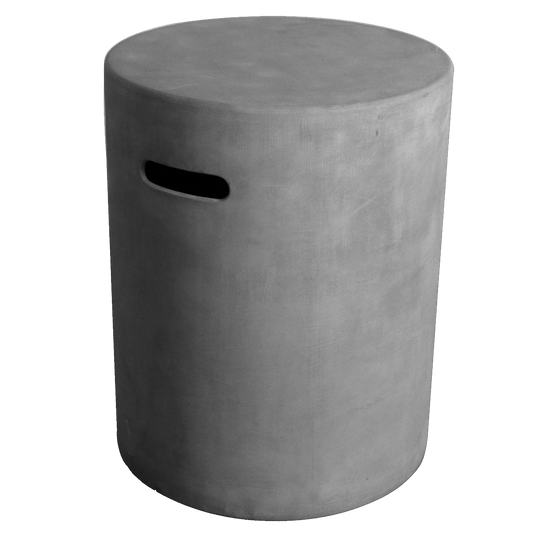 Deksel voor gasflessen, betonlook grijs vezelbeton, voor 5kg gasflessen