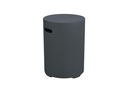 moderne gasfles beschermer rond zwart