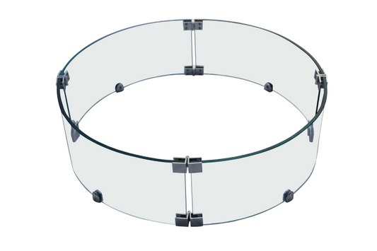 rond windscherm voor tuinhaard
