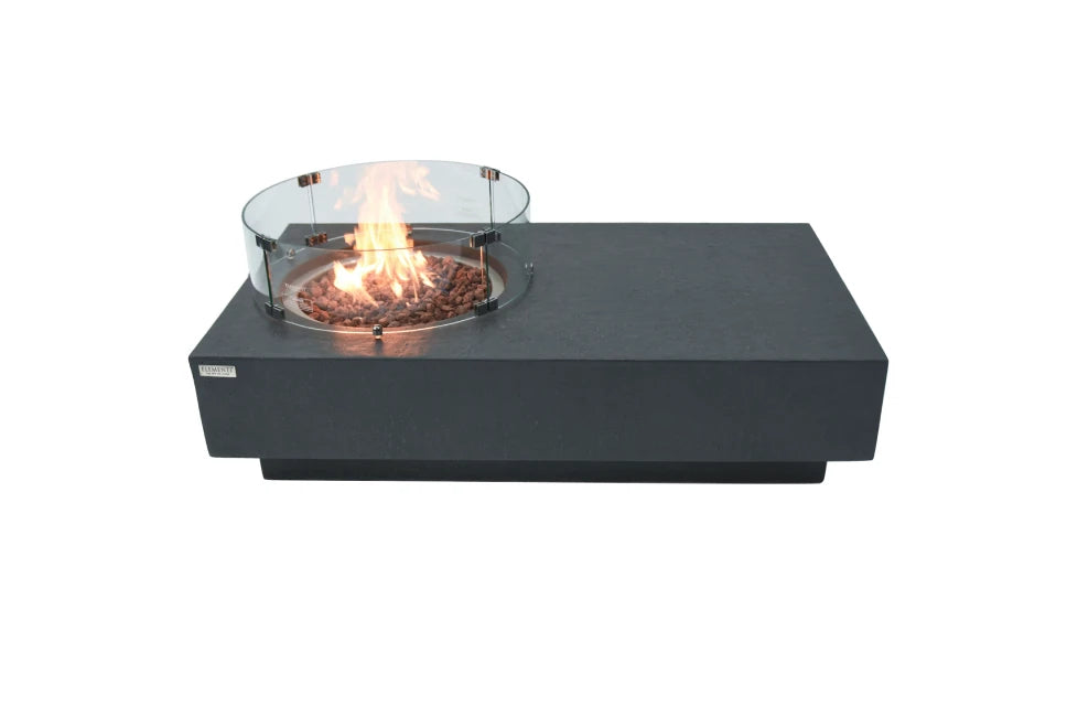 Metropolis gashaard met salontafel zwart