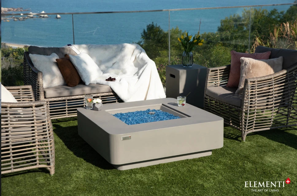 elementi tuinhaard beige grijs modern
