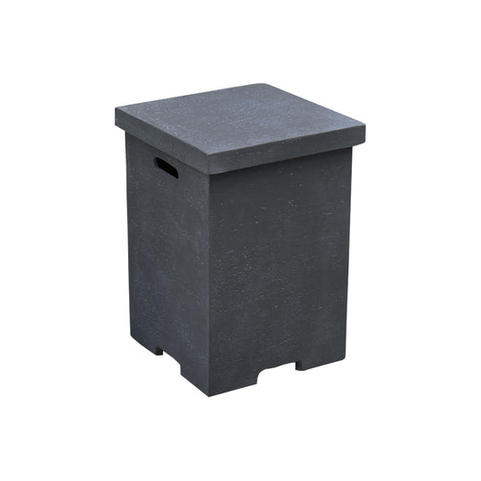 Deksel voor gasflessen, betonlook donkergrijs vezelbeton, voor 11kg gasflessen