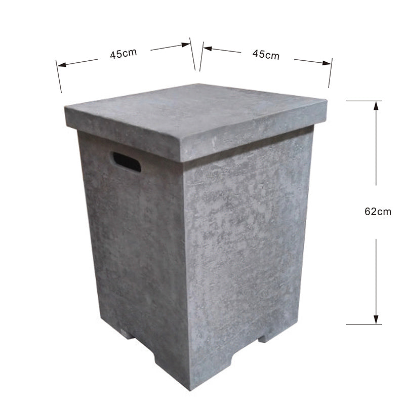 afmetingen van een gasfles hoes van Glasvezel beton met deksel