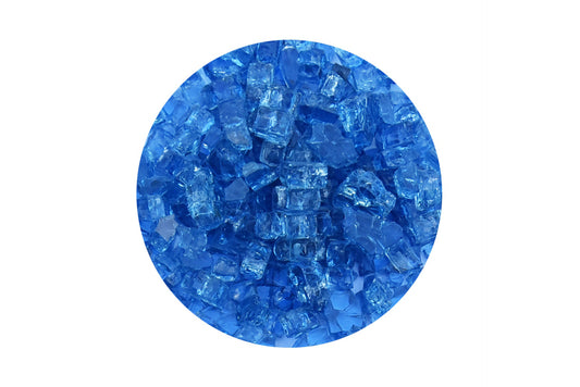 Blauw glas voor in gashaard